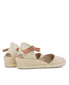 Sandales en daim E01 taupe