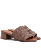 Sandalias Moon de piel marrón chocolate