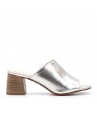 Sandalen aus Metallic-Leder CA-2308 plata
