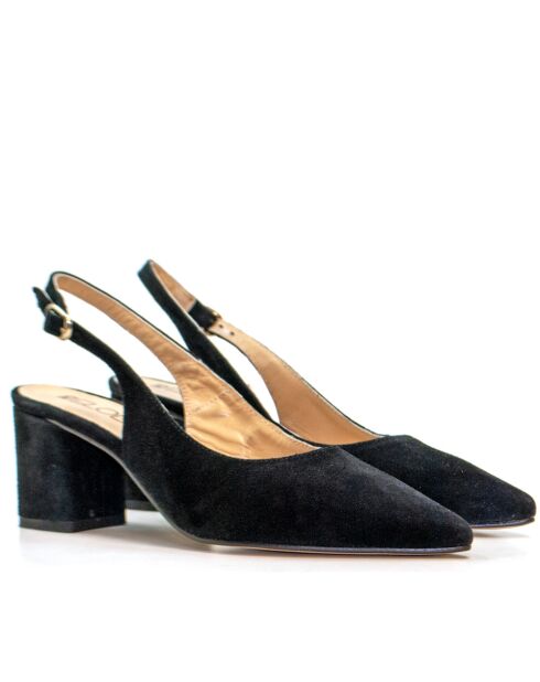 CA-346R pumps van zwart suède - Hak: 6 cm
