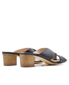 Sandalias Colmar de piel azul marino - Tacón: 5 cm