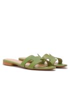Sandales en cuir CA-380 vert clair