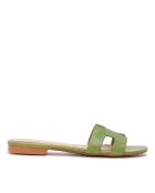 Sandales en cuir CA-380 vert clair