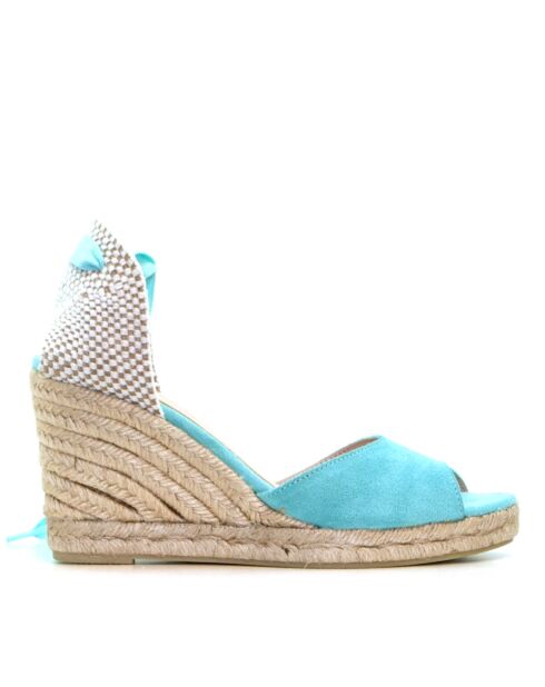 Sandales en daim CA-1389 aqua