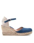 Sandales en daim 4137 jean bleu