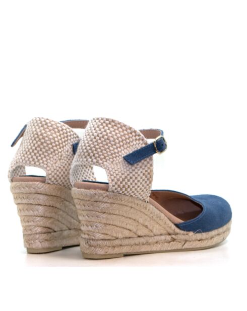 Sandales en daim 4137 jean bleu