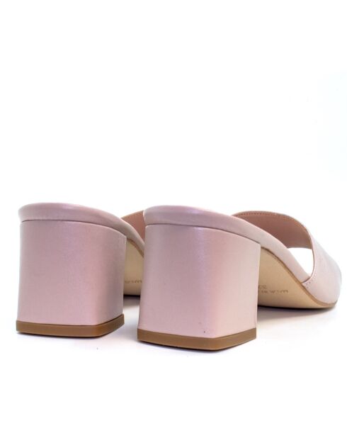 Sandales à talon en cuir Rumba désert