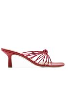 Sandali CA-1873 in nappa rossa - Tacco: 5,5 cm