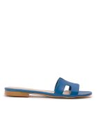 Sandales en cuir CA-380 bleu électrique