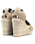 Sandales en cuir Vega Tull noires - Talon : 7,3 cm