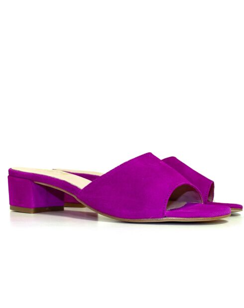 Sandalen met suède hak van Rita petunia