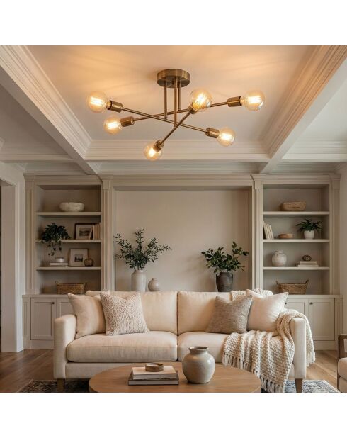 Lámpara de techo Dory vintage - 64x64x30 cm