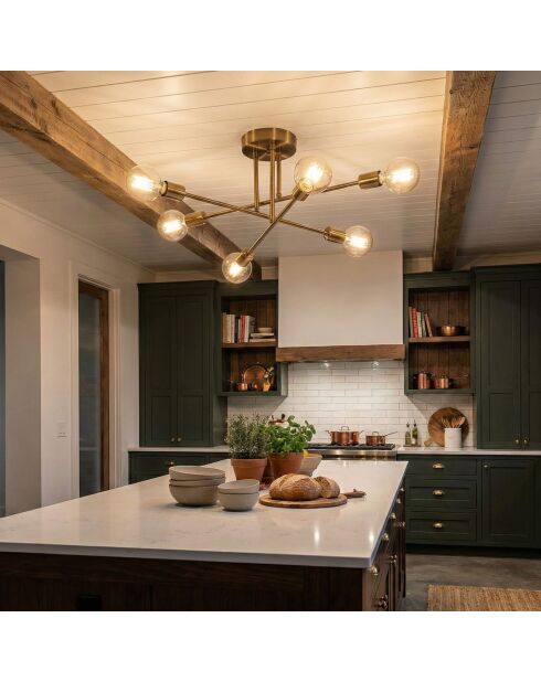 Lámpara de techo Dory vintage - 64x64x30 cm