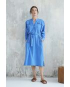 Blaues Baumwollkleid Bambou-1