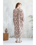 Tania-2 Baumwollkleid mit Batikmuster in Grün