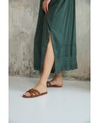 Suzette 3 kaki katoenen jurk