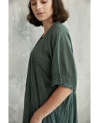 Suzette 3 kaki katoenen jurk