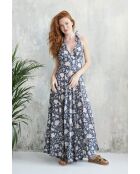 Maeva- 3 Sommerkleid aus Baumwolle in Batikblau