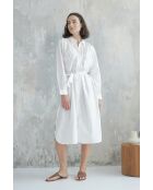 Weißes Keya Baumwollkleid