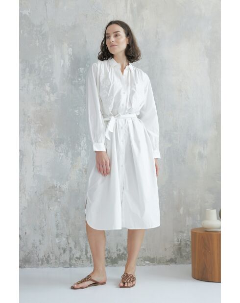 Weißes Keya Baumwollkleid