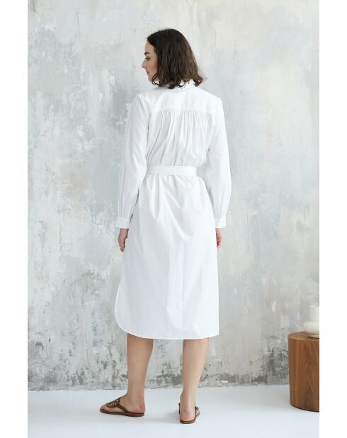 Weißes Keya Baumwollkleid