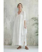 Cremefarbenes Baumwollkleid Suzette-1