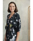 Schwarzes Baumwollkleid Jacy