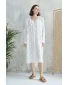 Lolla Dress-1 cremefarbenes Baumwollkleid