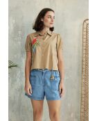 Beiges Baumwollhemd Waban-2