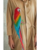 Beiges Baumwollkleid Tokala-2