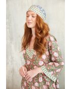 Celine-2 Baumwollkleid mit Batikmuster in Grün