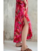 Kaili-1 rosafarbenes Sommerkleid