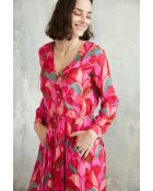 Luna-1 rosafarbenes Sommerkleid