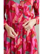 Luna-1 rosafarbenes Sommerkleid