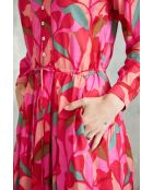 Luna-1 rosafarbenes Sommerkleid