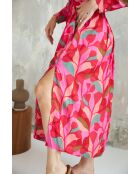 Luna-1 rosafarbenes Sommerkleid