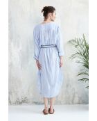 Blaues Hemdkleid Lolla Top 3 aus Baumwolle