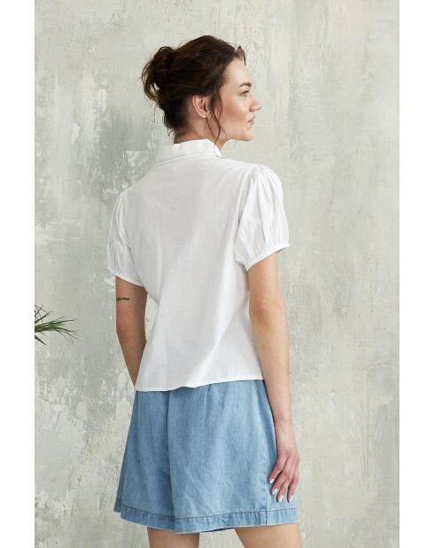 Wit hemd van katoen Waban-1