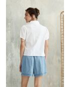 Weißes Waban-1 Baumwollhemd