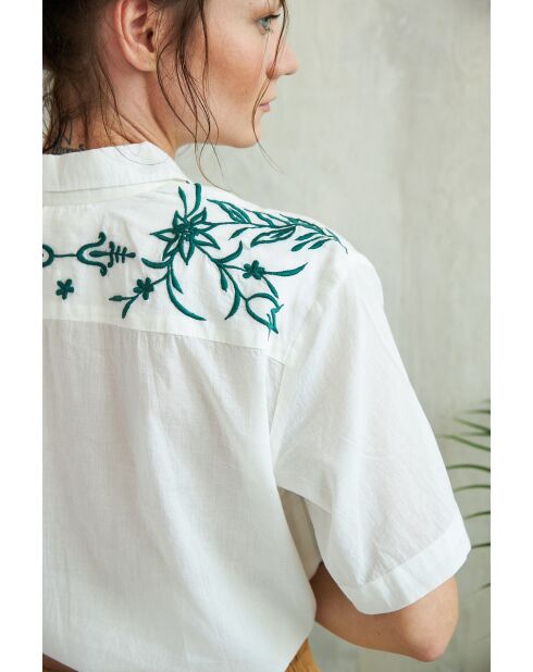 Camicia Chayton in cotone ecru