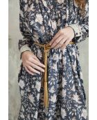 Tania- 3 Sommerkleid aus Baumwolle mit Batikmuster in Blau