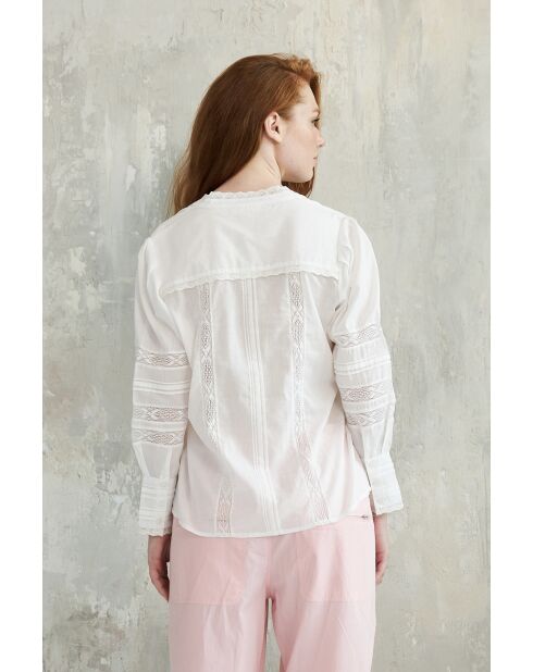 Wit overhemd van katoen Mala