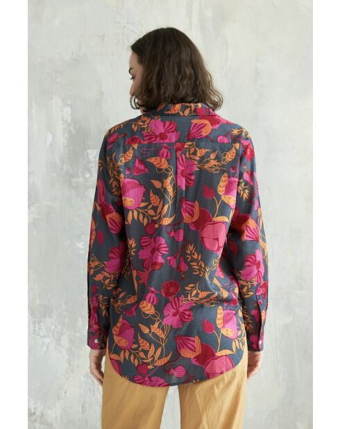 Camicia Christy in cotone melograno