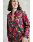 Camicia Christy in cotone melograno