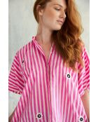 Top Leela Top-1 in cotone rosa