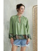 Top Reva in cotone kaki