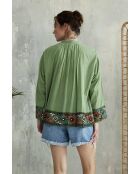 Top Reva in cotone kaki