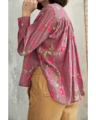 Meera-2 Roses Garden lila Baumwollhemd