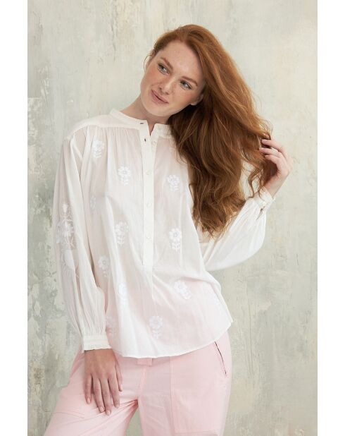 Weißes Baumwolltop Karla