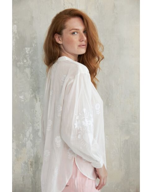 Weißes Baumwolltop Karla